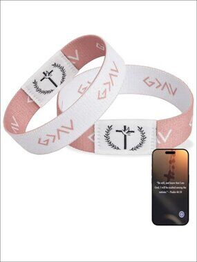 Bible Verse Bracelet Elastic Wristband NFC Music Inspirational Christian Gift